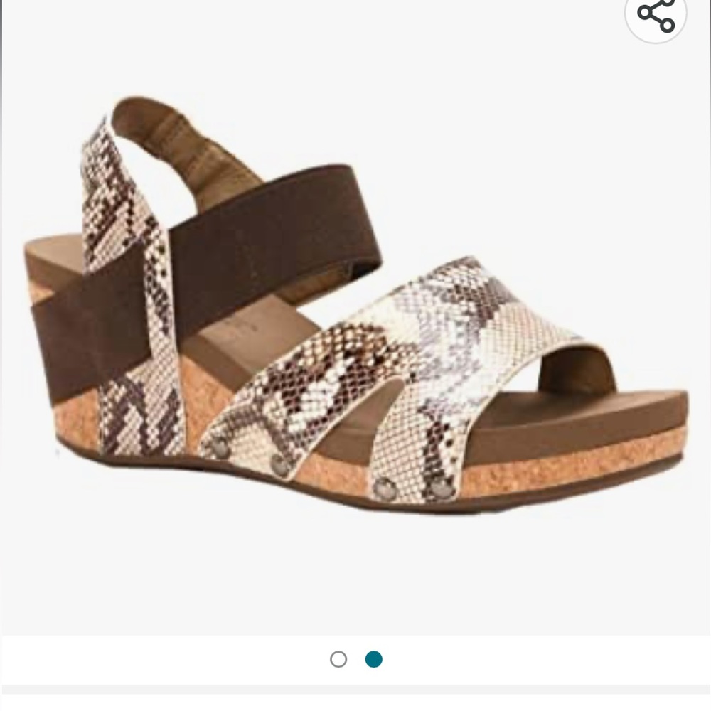 Corky Snakeskin Wedge